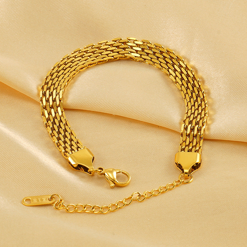 Stainless Steel Braided Bracelet For Men And Women
