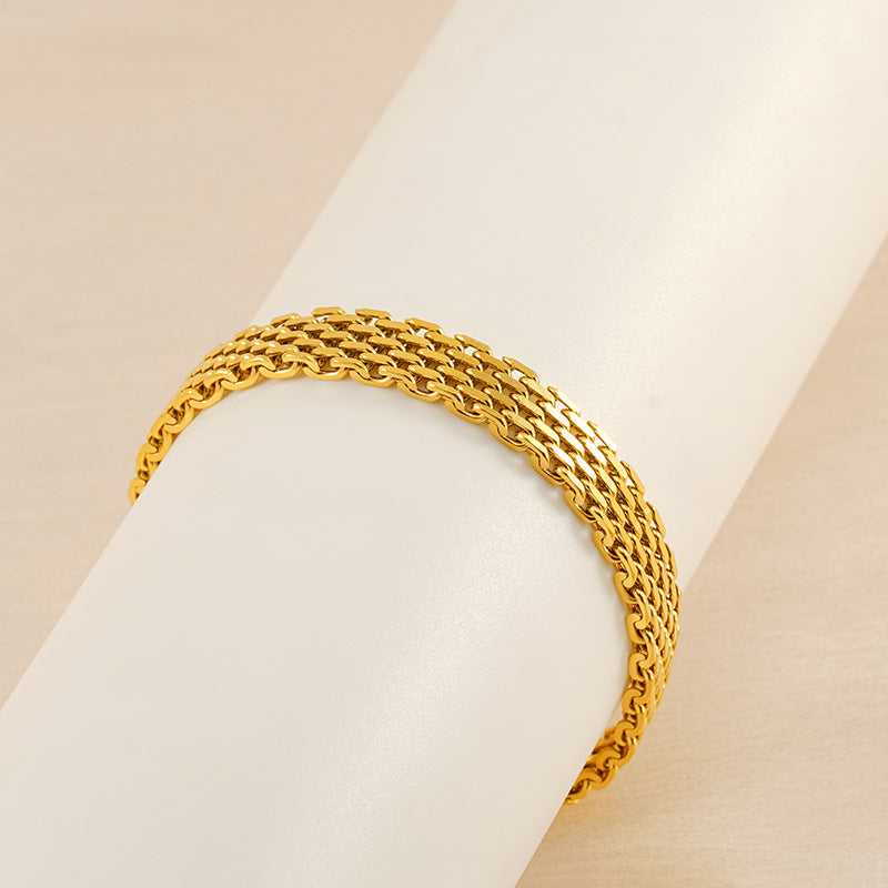 Stainless Steel Braided Bracelet For Men And Women