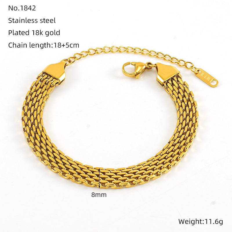 Stainless Steel Braided Bracelet For Men And Women