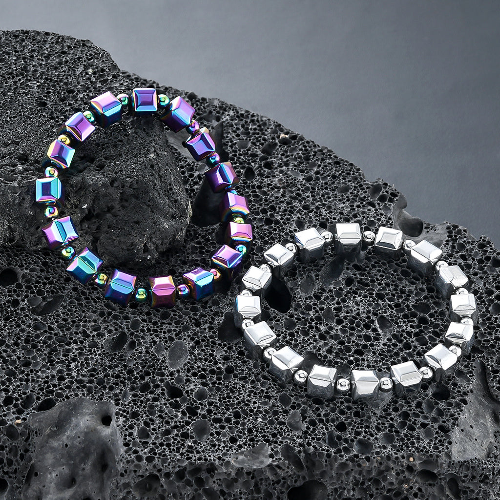 Haematite Bracelet Colorful Magnet Commuter Bracelet Simple Bracelet