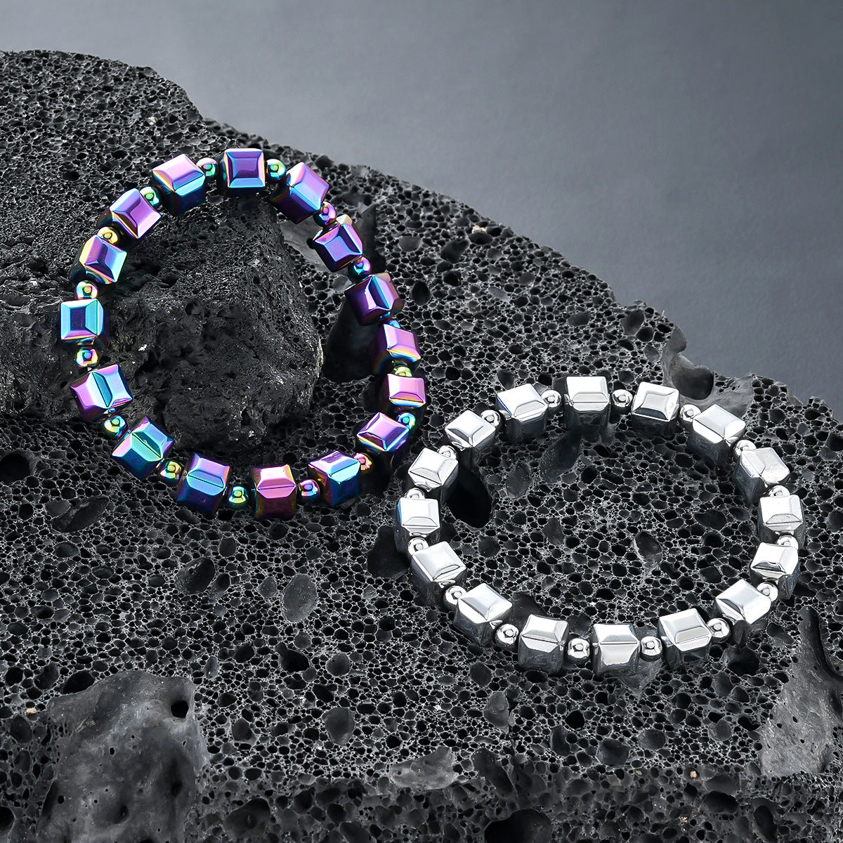 Haematite Bracelet Colorful Magnet Commuter Bracelet Simple Bracelet
