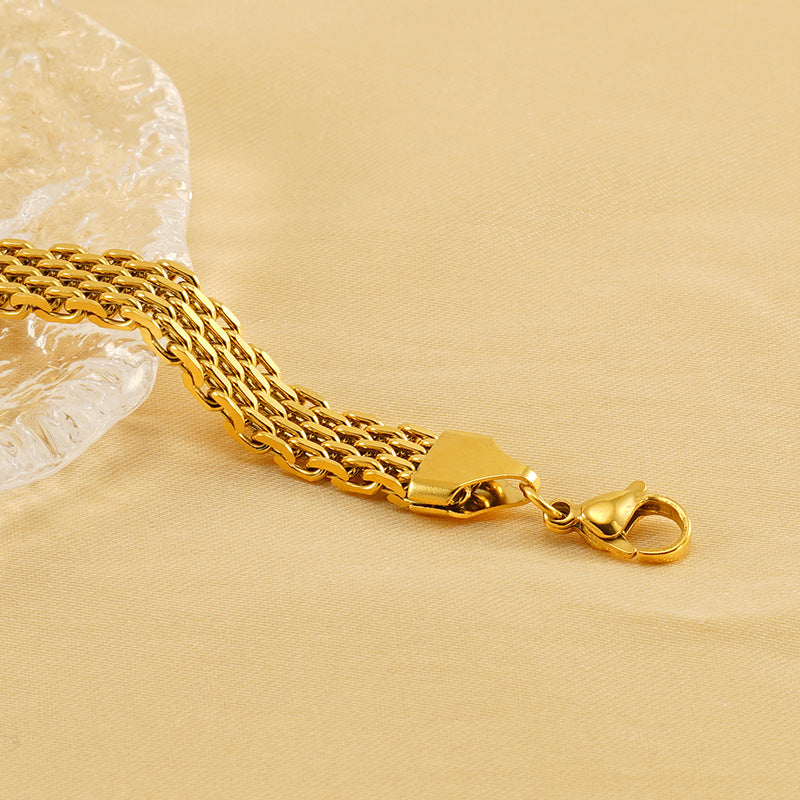 Stainless Steel Braided Bracelet For Men And Women