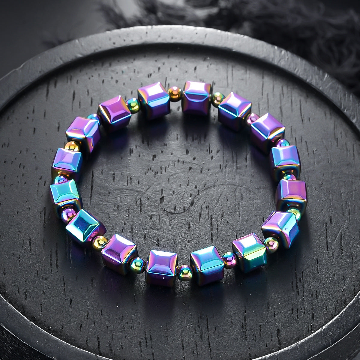 Haematite Bracelet Colorful Magnet Commuter Bracelet Simple Bracelet